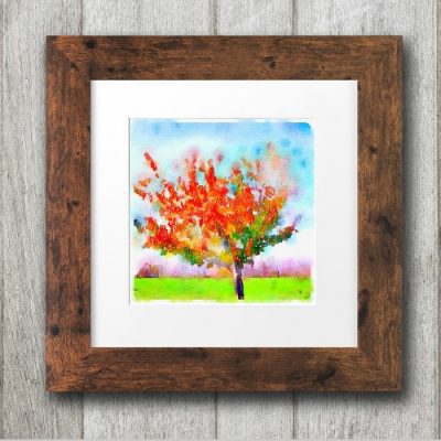 Free Fall Printables: Gorgeous Watercolor Trees