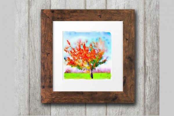 Free Fall Printables: Gorgeous Watercolor Trees