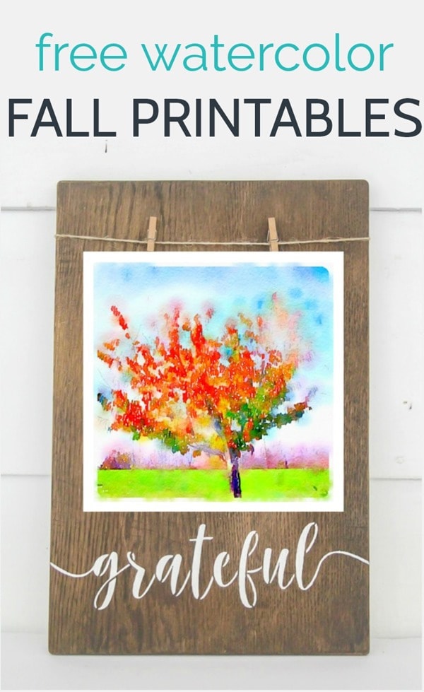 free watercolor fall printables 2