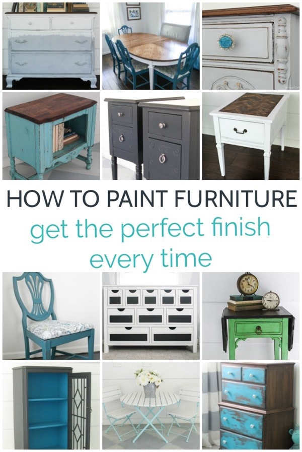 how to paint furniture for the perfect finish every time