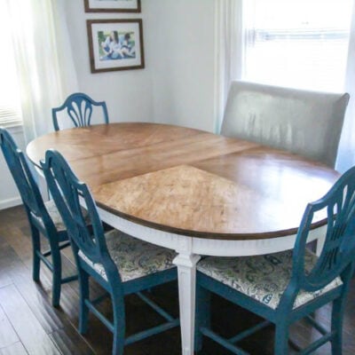 How to refinish a worn out dining table