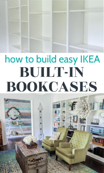 How To Build Easy Built Ins From Ikea Billy Bookcases Lovely Etc - How To Build A Wall Bookcase Step By