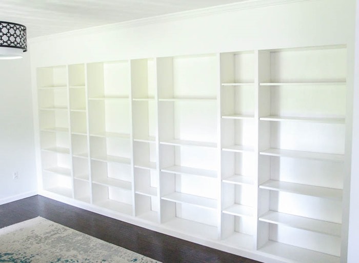 ikea built in bookcases