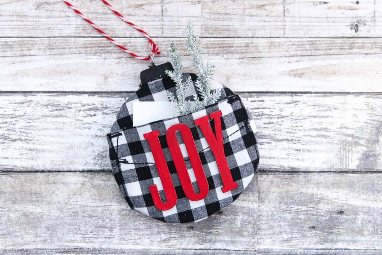 Buffalo Plaid Christmas Ornaments with a Twist