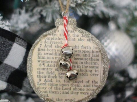 Christ The Lord Christmas Ornament hand cut 