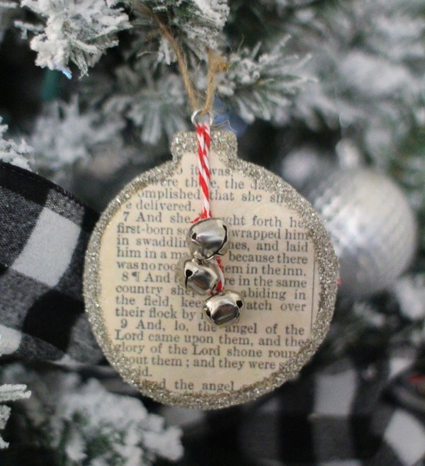 DIY Bible story Christmas ornament.