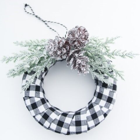 buffalo plaid ornament