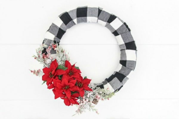 buffalo plaid christmas wreath