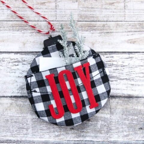 Buffalo Plaid Christmas Ornaments with a Twist