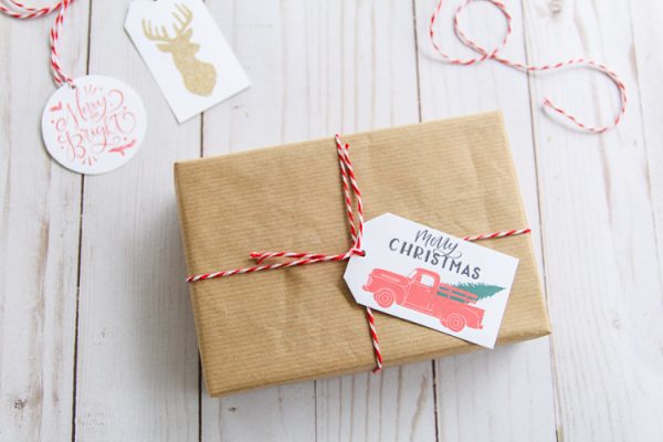 Free Printable Christmas Gift Tags for Simple Gift Wrapping