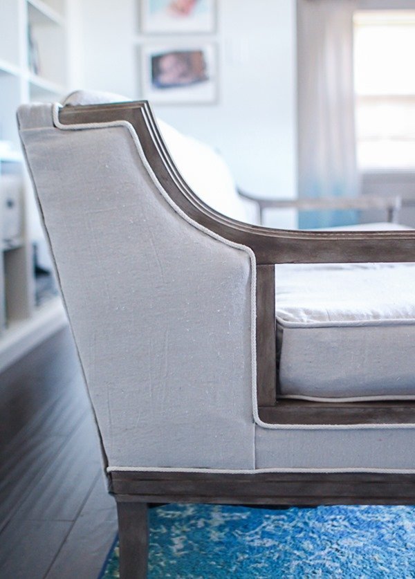 How To Reupholster A Couch On The, How To Reupholster A Chair With Trim