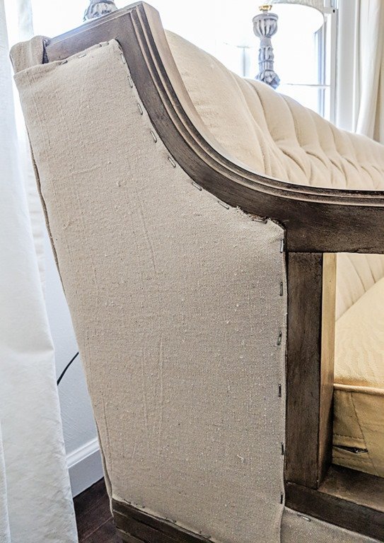 How to reupholster a couch on the cheap Lovely Etc.