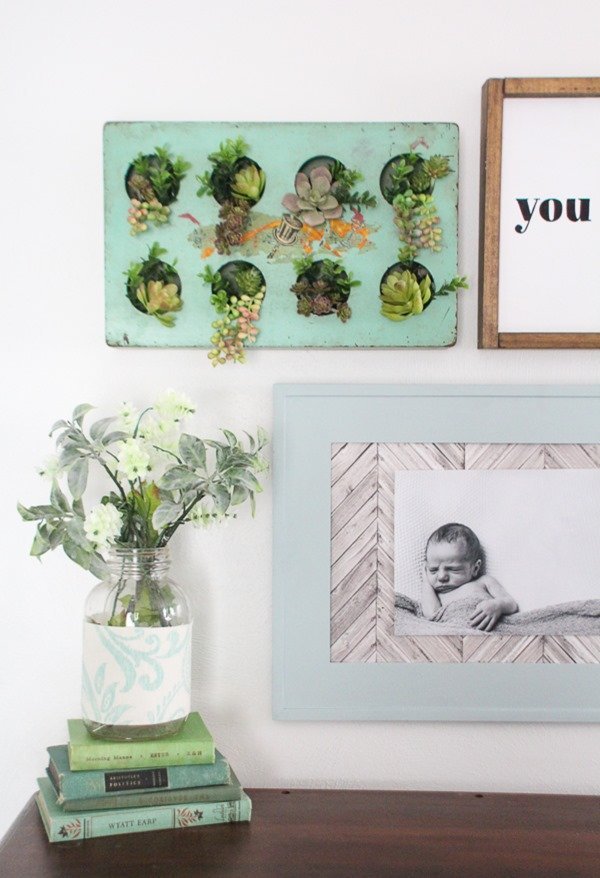 Upcycle a thrifted tray or muffin tin into fabulous succulent wall decor. This project is super easy and makes a huge impact in any space.