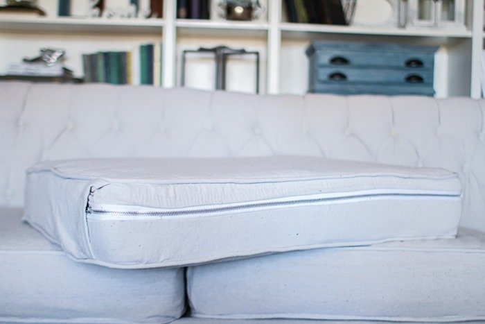 How to reupholster a couch on the cheap