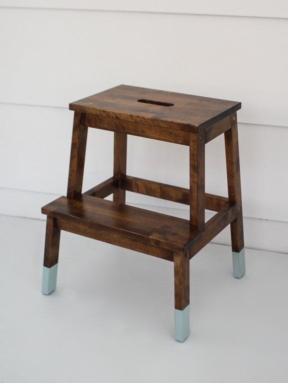 Making an IKEA step stool pretty Lovely Etc.