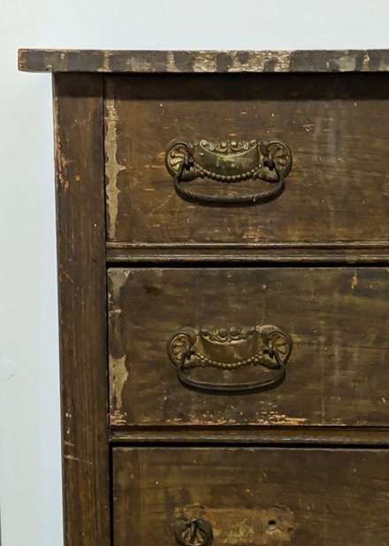 dirty farmhouse dresser before.