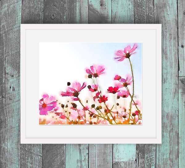 Free watercolor wildflowers printable 