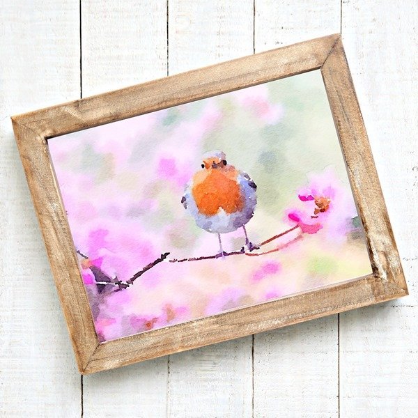 Free watercolor bird printable - perfect for spring.