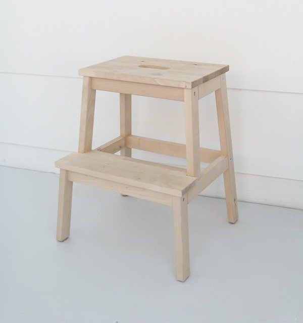 Making An Ikea Step Stool Pretty Lovely Etc