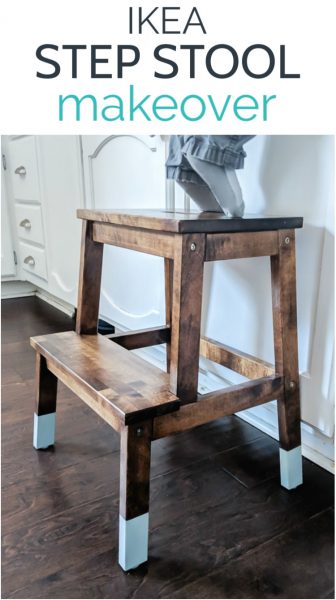 Making An Ikea Step Stool Pretty Lovely Etc