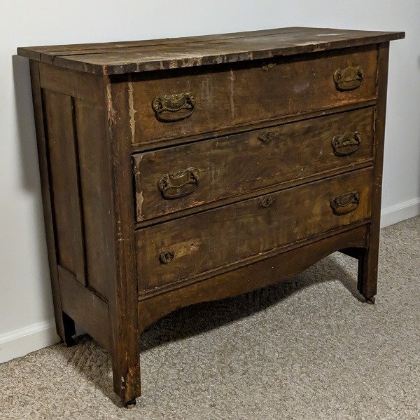 old farmhouse dresser before. 