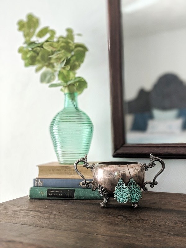 vintage sugar bowl to hold jewelry