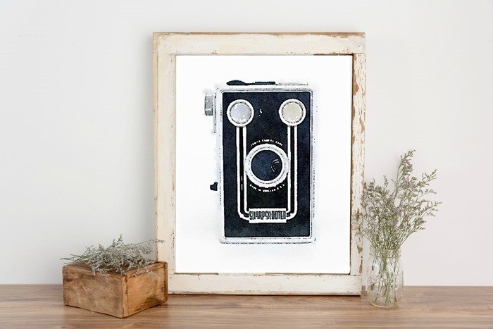 free camera printable framed