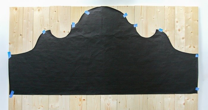 how to make a curvy wood headboard