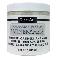 DecoArt Americana Decor Satin Enamels 8oz PureWht