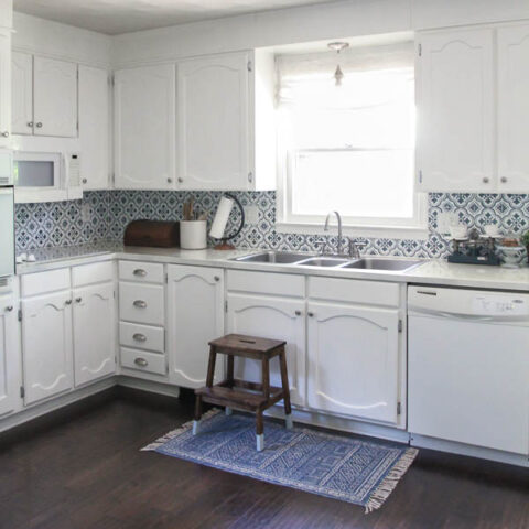 Painting Oak Cabinets White An Amazing Transformation Lovely Etc