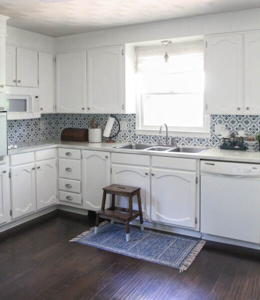 All-White Kitchen with White Appliances