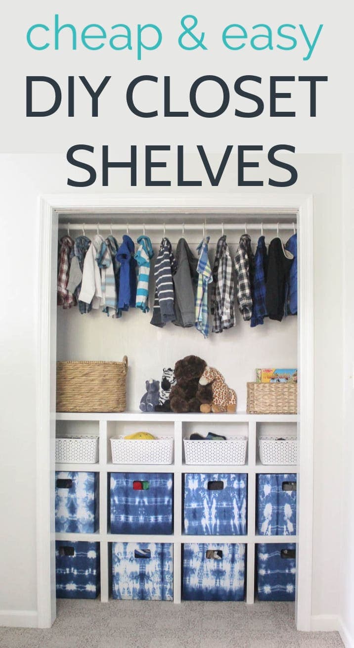 Easy Diy Closet Shelves, Diy Hanging Shelves For Clothes
