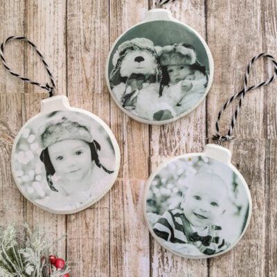 HOW TO MAKE EASY DIY PHOTO ORNAMENTS STORY