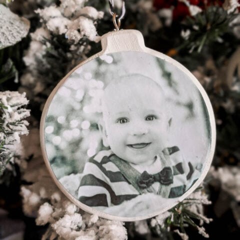 Easy DIY Photo Christmas Ornament