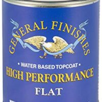 General Finishes QTHF High Performance Water Based Topcoat, 1 Quart, Flat