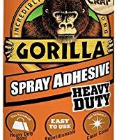 Gorilla Heavy Duty Spray Adhesive, Multipurpose and Repositionable, 11 ounce, Clear