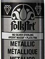 FolkArt Metallic Acrylic Paint in Assorted Colors (2 oz), 662, Silver Sterling