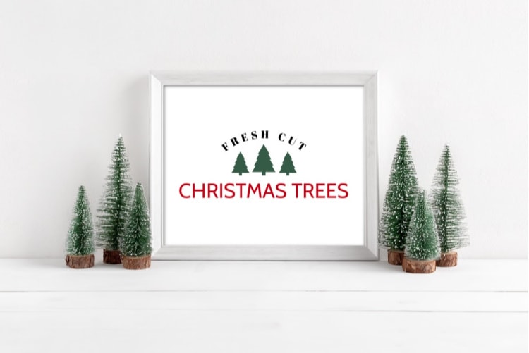Free Printable Farmhouse Christmas Signs