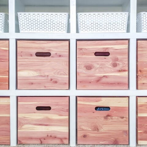 DIY Wood Storage Cubes