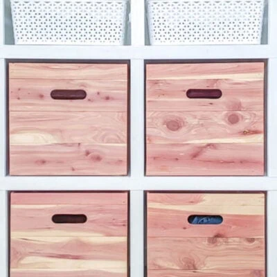 DIY Wood Storage Cubes
