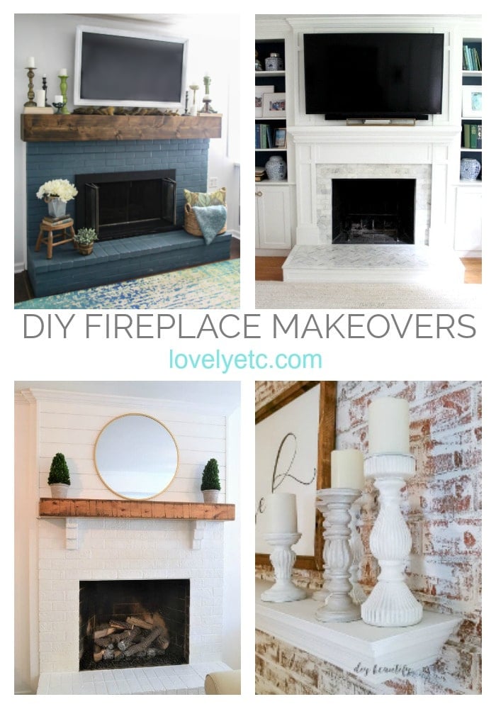 Brick discount fireplace makeovers