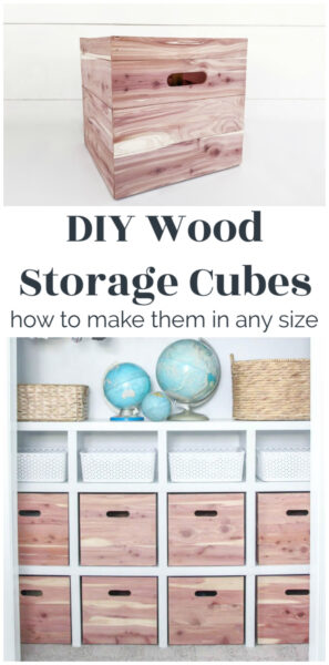 diy wood storage cubes - how to make them in any size