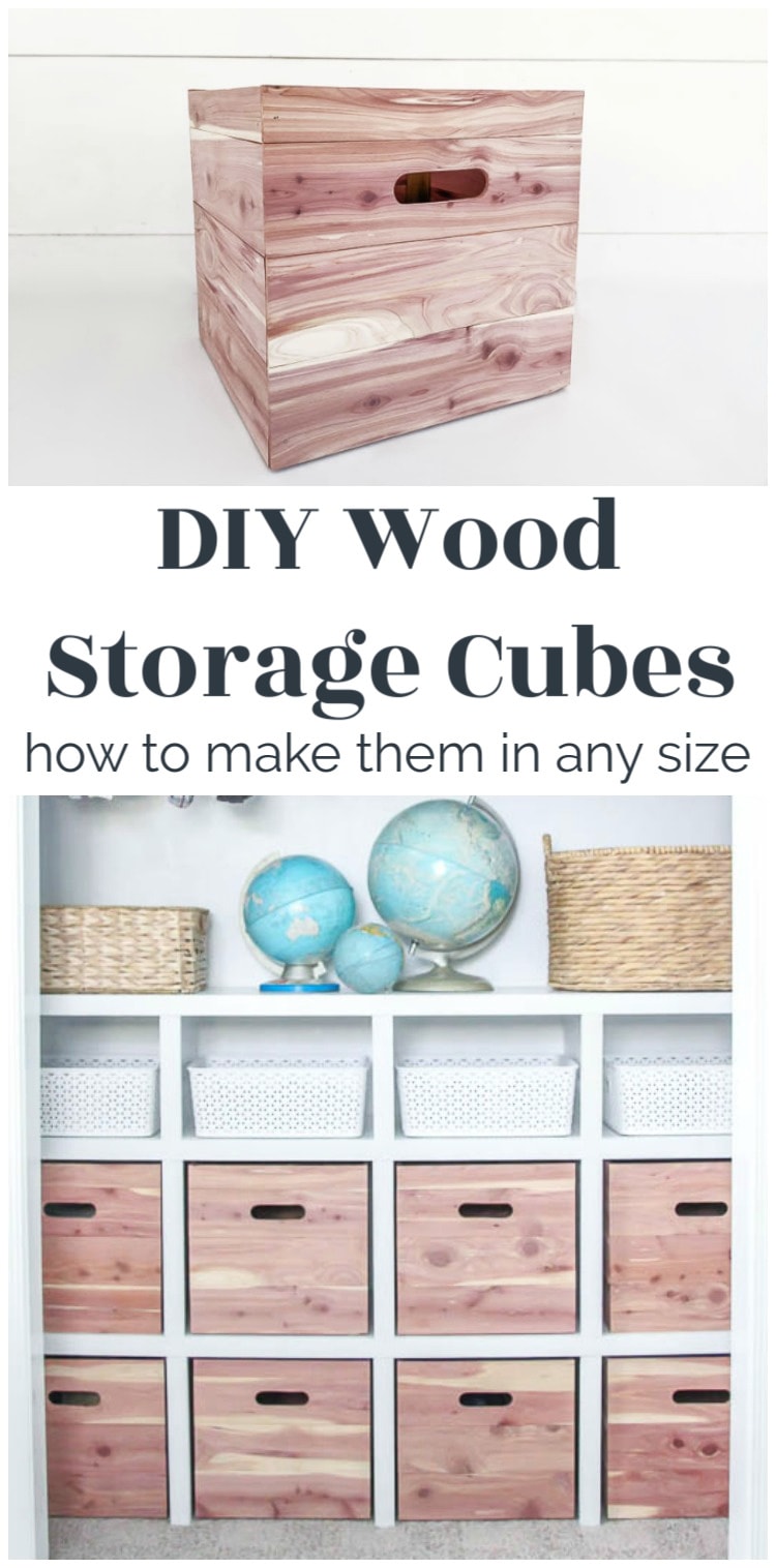 How to Make Wood Storage Cubes in any Size Lovely Etc.