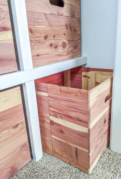 how to make collapsible wood storage cubes for small spaces