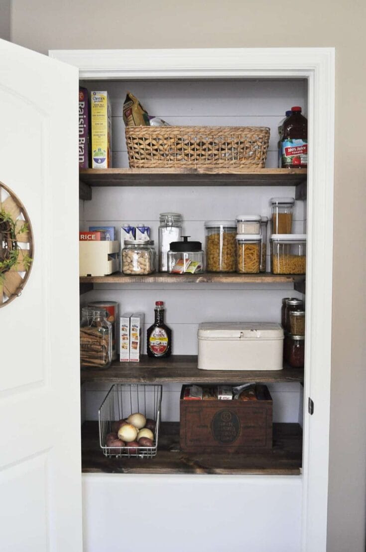 Small Pantry Closet and Kitchen Organization (Pt1) - Made by Carli