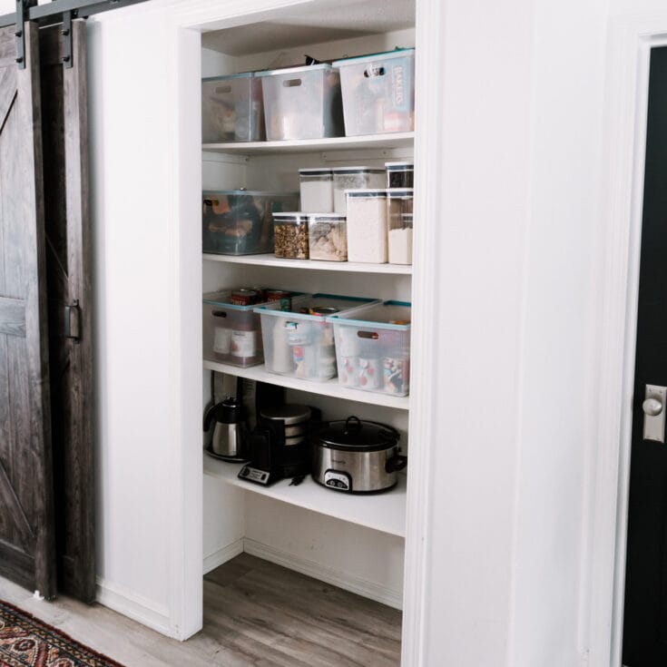 Small Pantry Closet and Kitchen Organization (Pt1) - Made by Carli