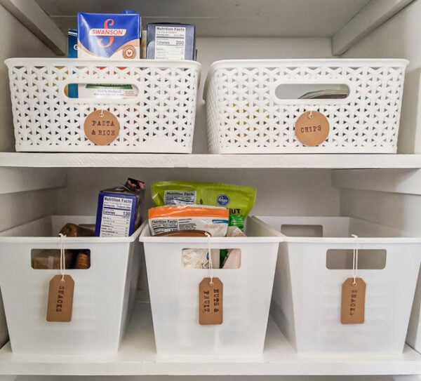 Organizing with Bins and Labels (Easy Ideas)