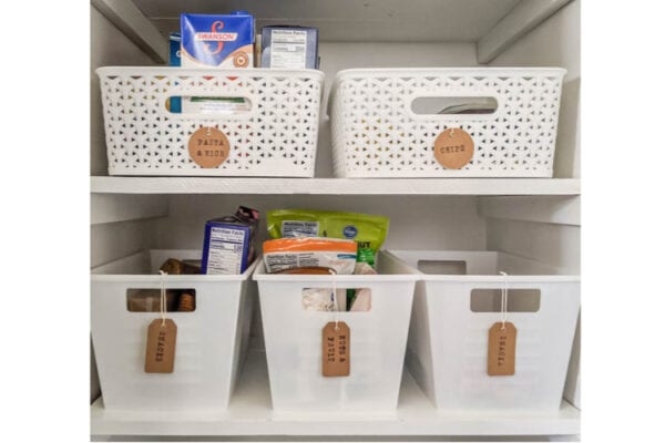 Small Pantry Makeover full of Inexpensive Organization