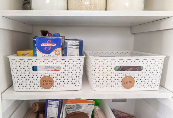 Pantry Organization and Storage Baskets, Pantry Organizer Bins White Pantry  Stor