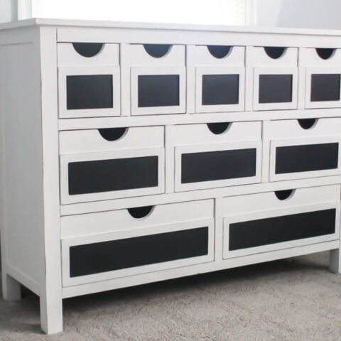 dresser painted white